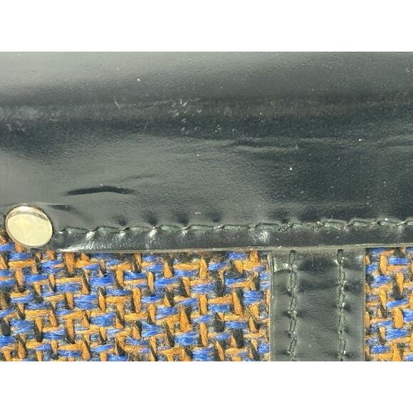 Vintage Belding California Saddle Leather Tweed Bag Crossbody Bag Purse 7x5.5" - Picture 13 of 16